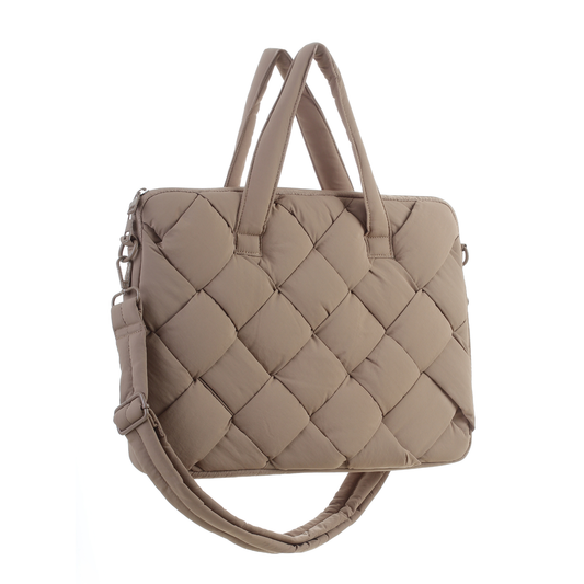 nox laptop case in latte