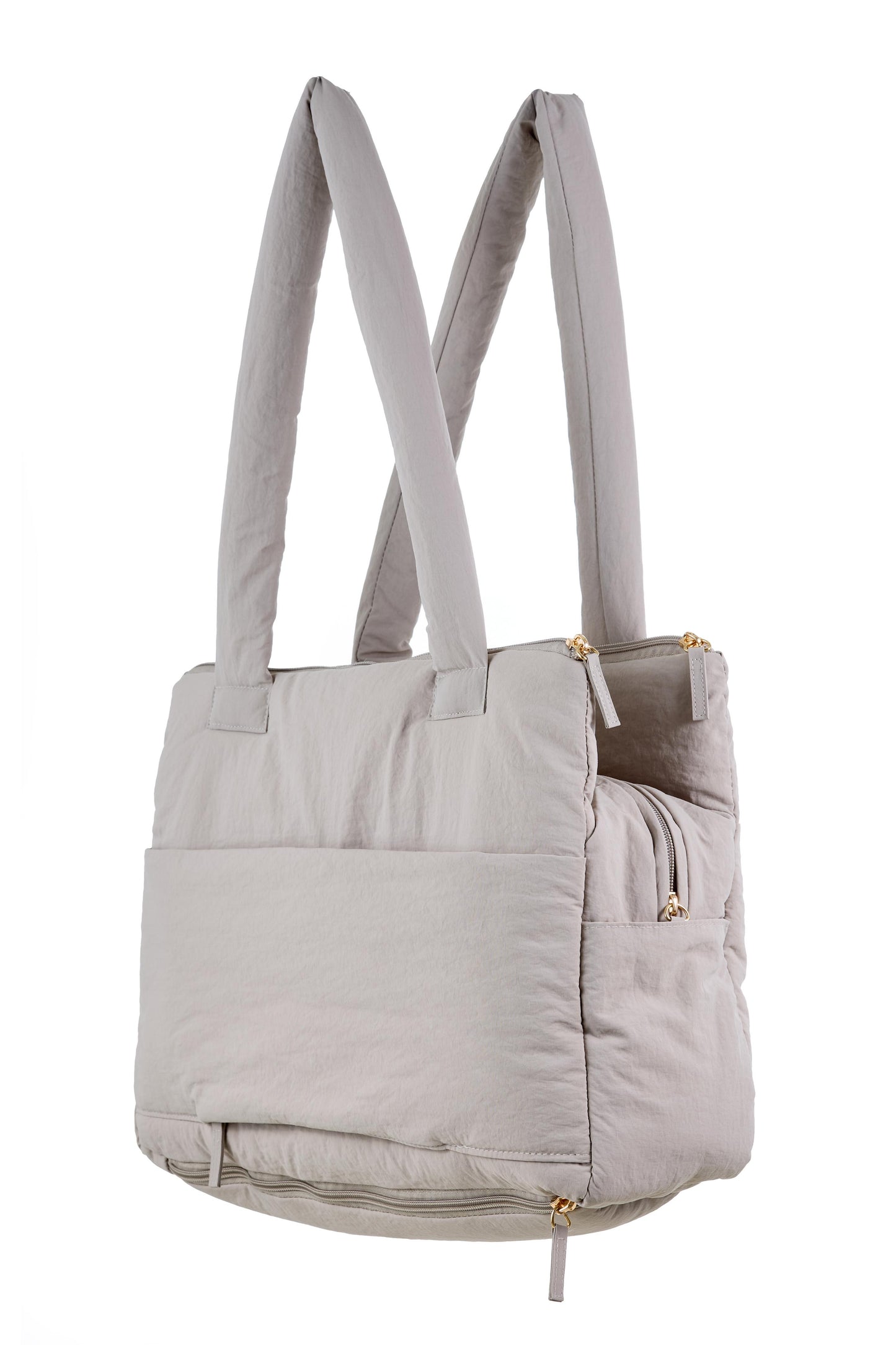 soleil tote 2.0 in greige